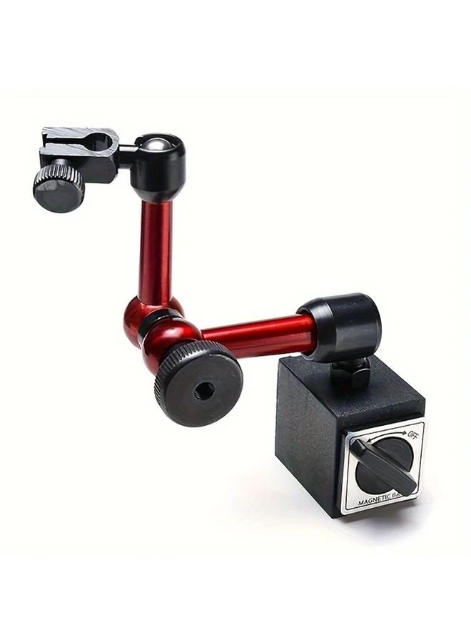 ملزمة كربيد مغناطيسية صغيرة قابلة للدوران 360 درجة مع حامل ميكانيكي مدرج وقاعدة مقاومة للصدأ - Image 1
