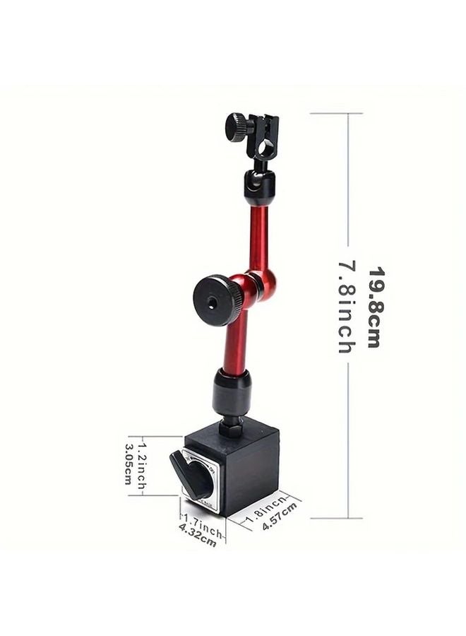 ملزمة كربيد مغناطيسية صغيرة قابلة للدوران 360 درجة مع حامل ميكانيكي مدرج وقاعدة مقاومة للصدأ - Image 3