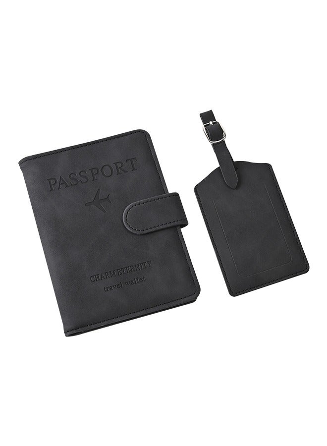 حامل جواز سفر، حافظة جواز سفر مع حجب RFID، مناسبة لإكسسوارات السفر للأولاد والبنات - Image 1