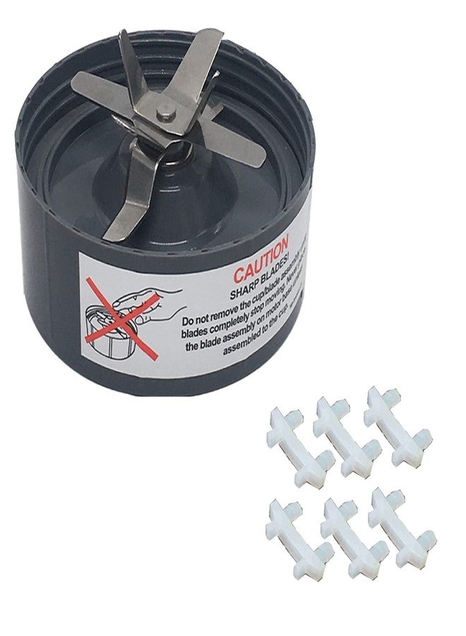 جويستار قطعتان بديلتان مُحسّنتان من جويستار لشفرة استخلاص كروس برو مع حصيرة مطاطية، متوافقة مع خلاط نوتري بوليت NB102 من سلسلة 900 واط وسلسلة NB101/NB101B/NB101S من سلسلة 600 واط - Image 3