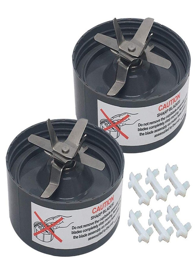 جويستار قطعتان بديلتان مُحسّنتان من جويستار لشفرة استخلاص كروس برو مع حصيرة مطاطية، متوافقة مع خلاط نوتري بوليت NB102 من سلسلة 900 واط وسلسلة NB101/NB101B/NB101S من سلسلة 600 واط - Image 1