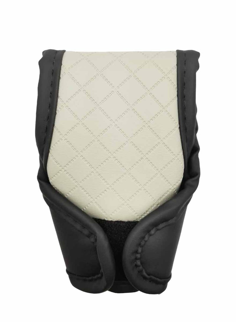 Roca Gear knob Cover High Grade PU Leather For Automatic Car Gear Shift knob Cover Premium Quality - Image 3