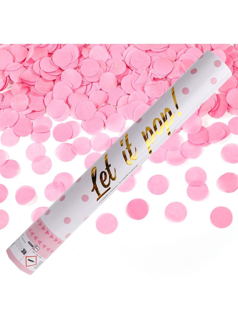Confetti Cannon Pink Paper Foil 40cm