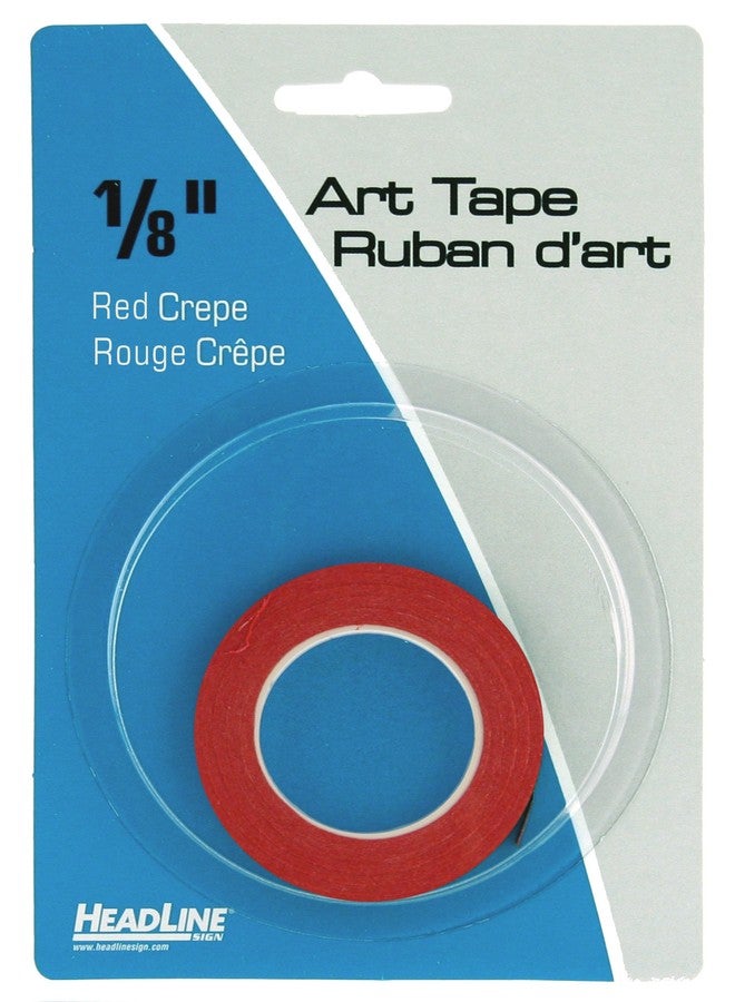 Headline Sign 73083 Graphic Art Tape, Red, 1/8-Inch Wide, 324 Inches Long