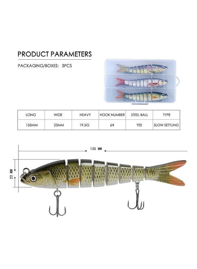 NIBEMINENT 3-Piece Bass Fishing Lure Set - Image 5