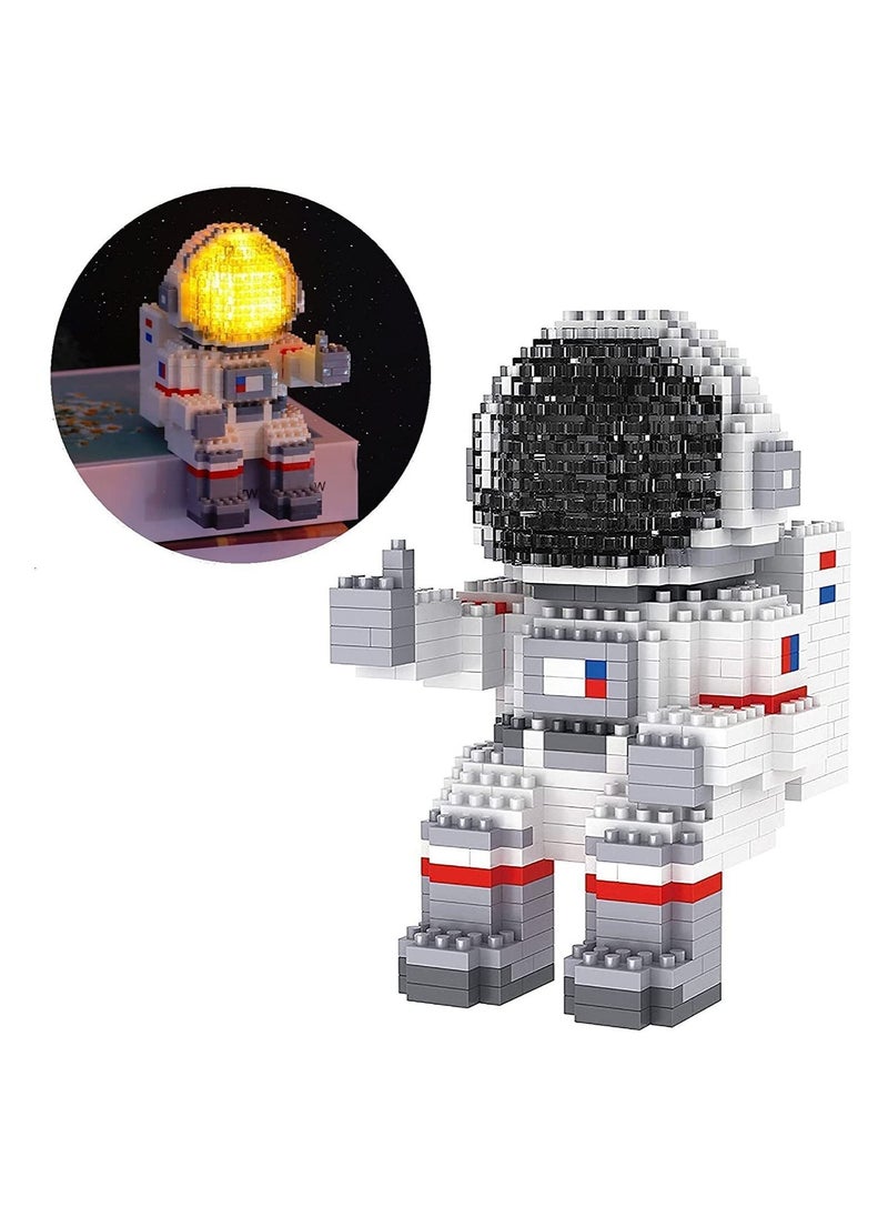Y&D - Astronaut Mini Building Blocks, Micro Blocks Cool Small Toys with Led Lighting Kit, Block Model Set Gift for Kids or Adults, Space Toy Puzzle Assembling Toys(1008 Pieces) - Image 1
