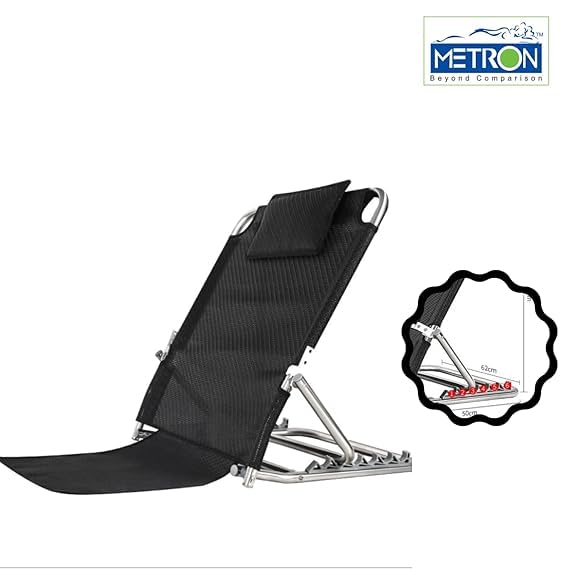 Metron METRON Hospital Bed for Patients at Home Adjustable Backrest for Bed for Bed Patients for use on Bed Surgical Back Rest Foldable Back Support for Bedridden Patients Ideal for Home Use  - Image 4