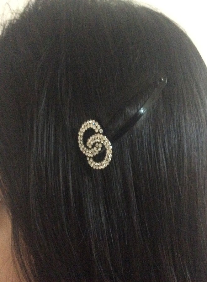 FURE Infinity Rhinestone Snap Hair Clip - Image 2
