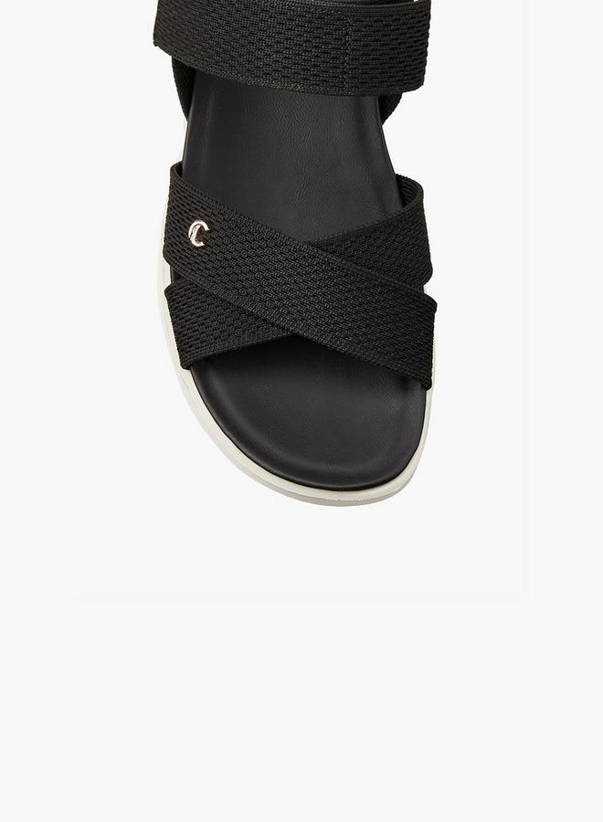 لو كونفورت صنادل نسائية بشريط متقاطع من نسيج فلاي نيت - Image 4