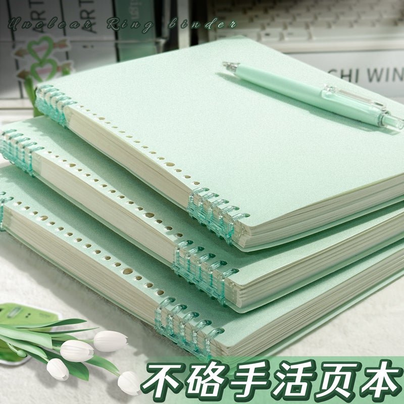 B5 Hand-Free Loose-Leaf Notebook Detachable Blank Notebook A4 High School Students Coil Book High Color Value Junior High School Students - Image 2