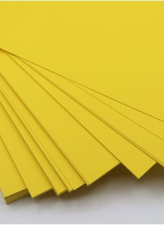 firstnock Yellow Colored Paper 250 GSM A4 Size - Pack of 20 Sheets  - Image 4