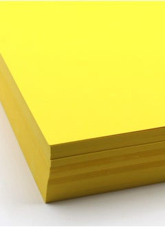 firstnock Yellow Colored Paper 250 GSM A4 Size - Pack of 20 Sheets  - Image 5