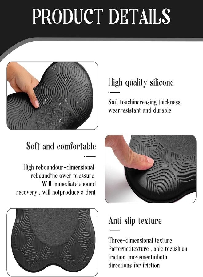 Zenitrain 2-Pack Yoga Knee Pads & Elbow Cushions - Extra Thick 15mm High-Density Foam Support for Kneeling, Wrists & Hands - Non-Slip Pilates & Workout Floor Mat Pads for Men & Women - Image 3