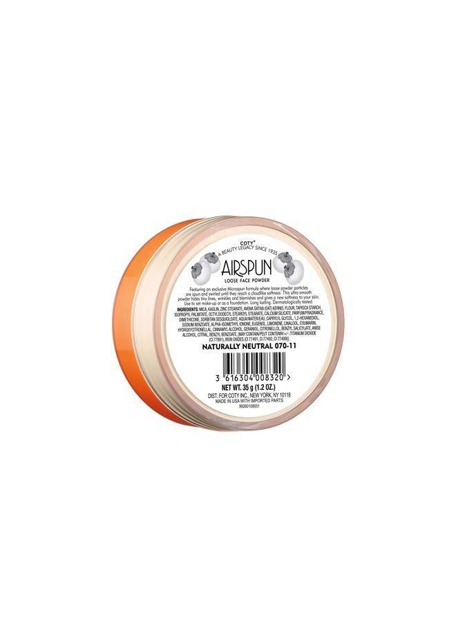 Airspun بودرة وجه كوتي السائبة، طبيعية محايدة، رف - Image 3