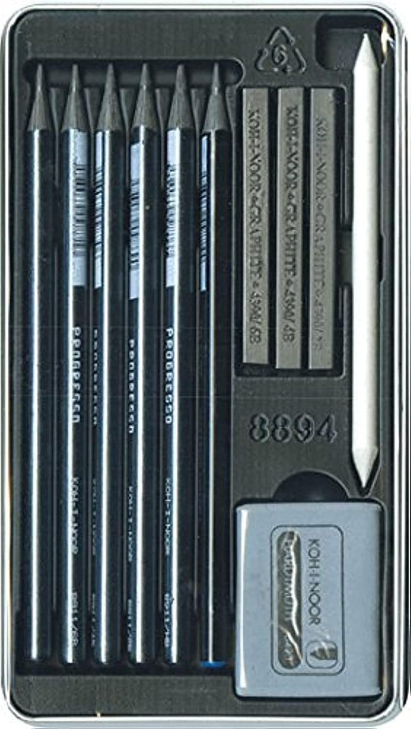 KOH-I-NOOR Gioconda 11-Piece Artist Set, Packed in Tin (8894) - Image 1