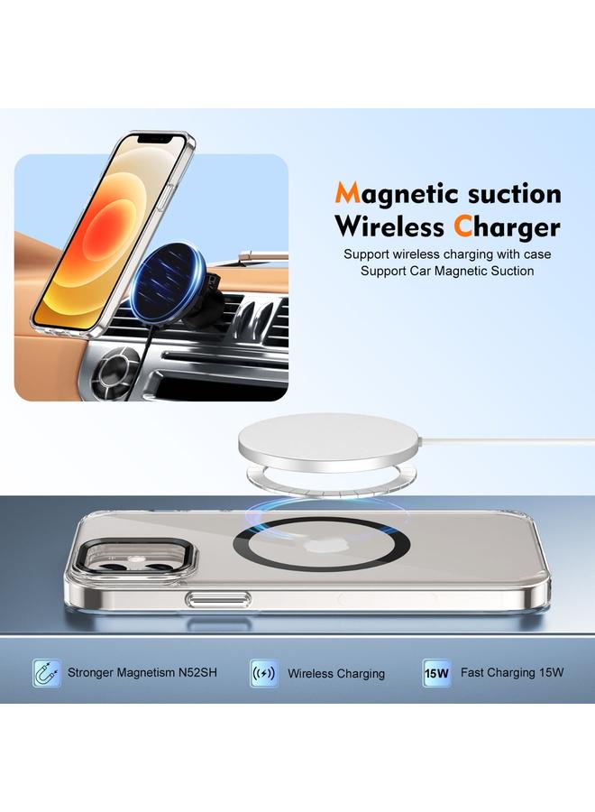 اس-توب جراب هاتف iPhone 12 Ice Feel HD شفاف MagSafe PC بتغطية كاملة - Image 5