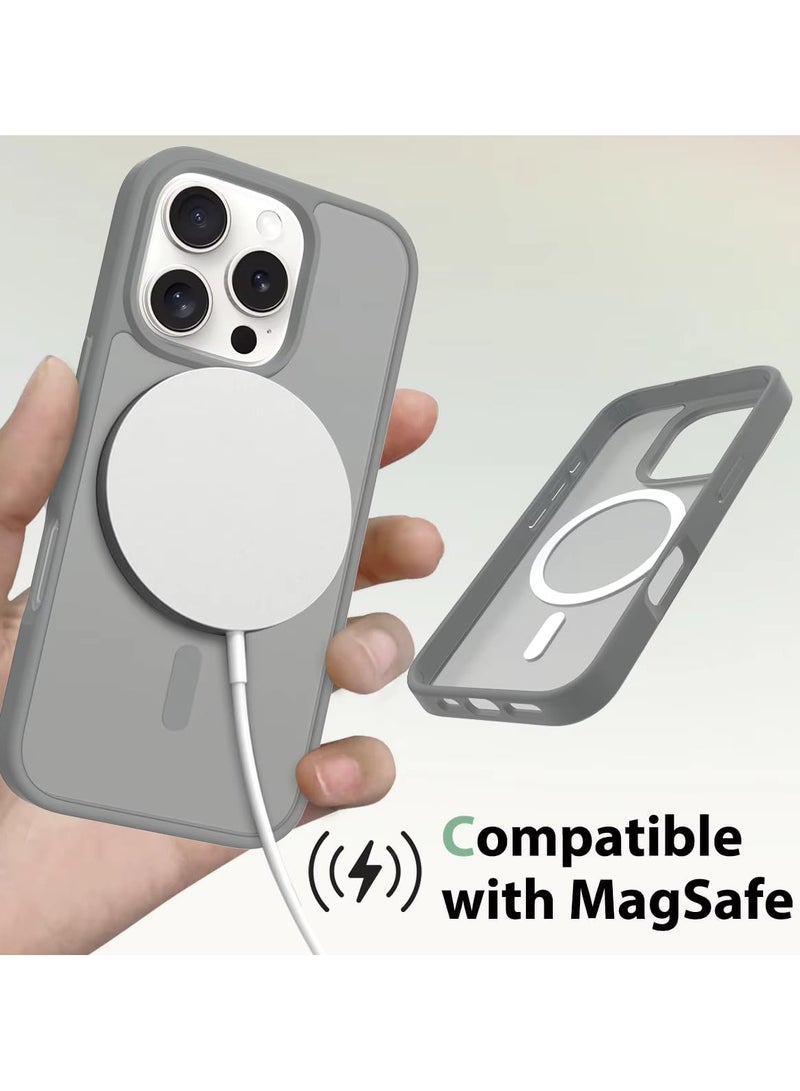 أكاليكس جراب مغناطيسي لهاتف iPhone 16 Plus، متوافق مع MagSafe، غطاء فاخر مطلي، جراب هاتف واقي شفاف ناعم من مادة TPU مقاوم للصدمات، (تيتانيوم طبيعي) - Image 2