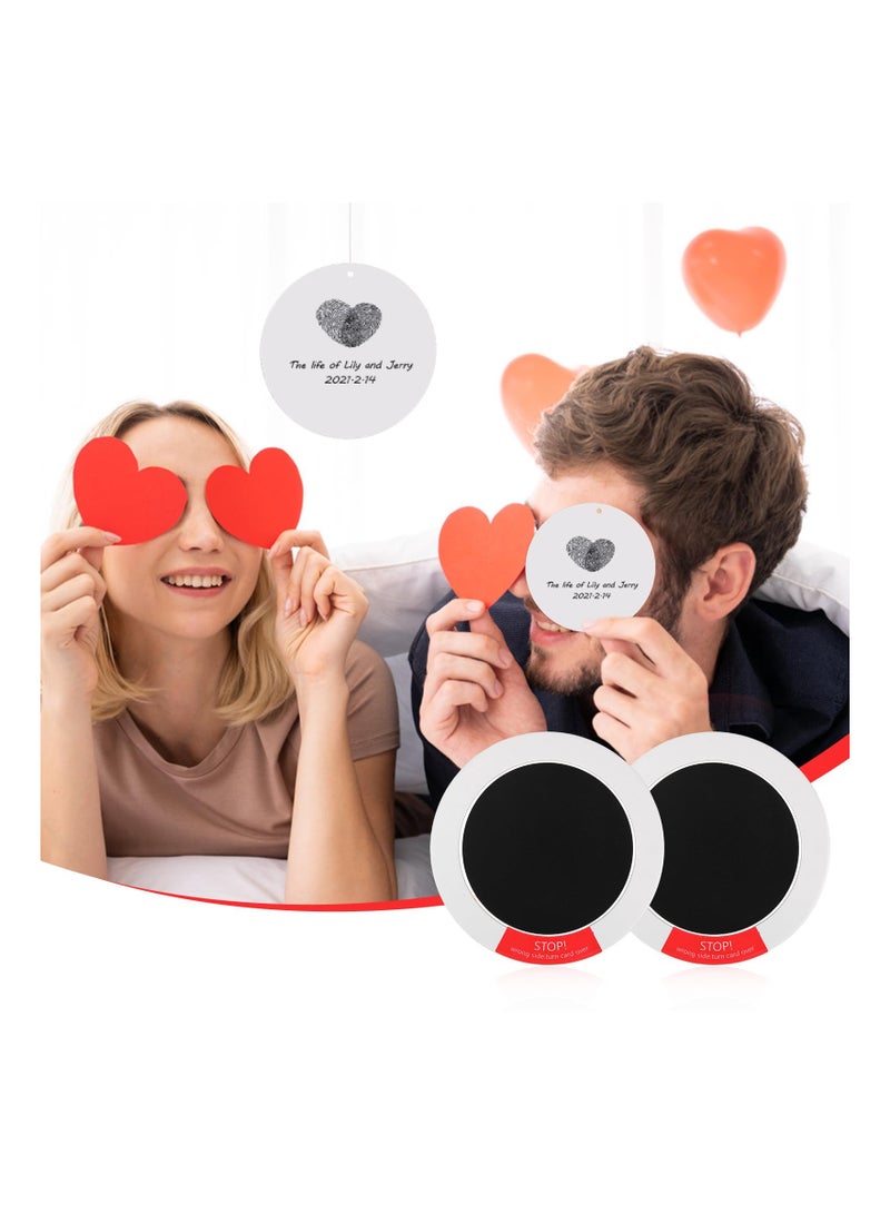 SOLARAE Baby Handprint And Footprint Ink Kit 2 Baby Inkless Print Pads, 6 Imprint Cards, Dog Paw Print Kit Safe Non-Toxic Pet Paw Print Kit Hand Print Kits for Babies Imprint Kit for Family Keepsake - Image 3