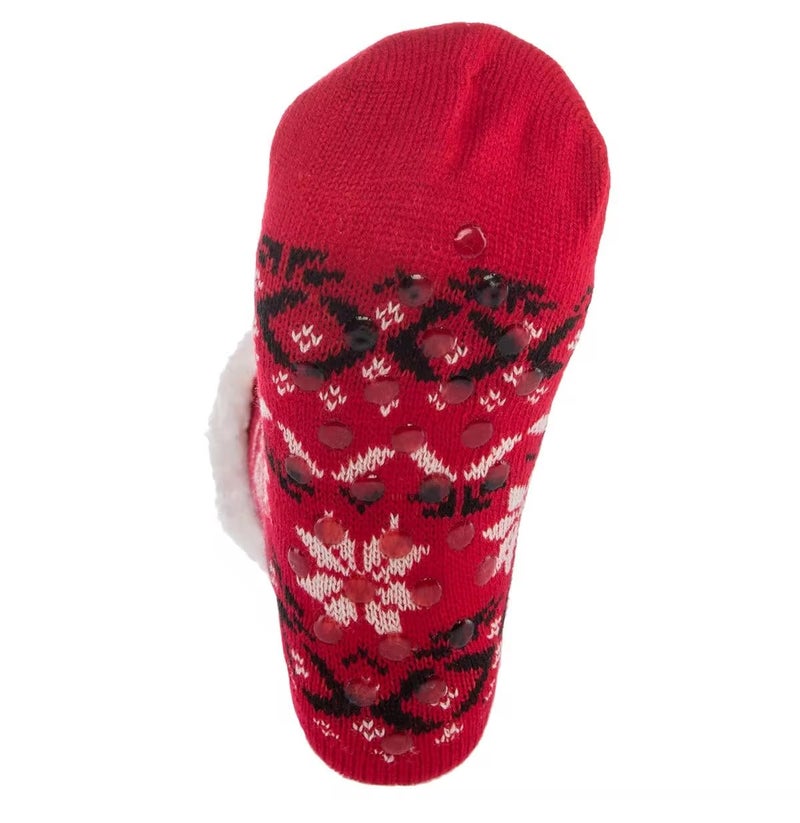 THE DDS STORE Fluffy Socks for Womens, Cosy Socks With Grippers, Non-Slip Fuzzy Heat Holders (Pack Of 2 |ASSORTED MIX COLOR, DESIGN AS PER AVAILABILTY) - Image 4