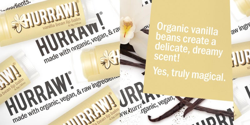 Hurraw! Vanilla Bean Lip Balm, 3 Pack: Organic, Certified Vegan, Cruelty and Gluten Free. Non-GMO, 100% Natural Ingredients. Bee, Shea, Soy and Palm Free. Made in USA - Image 3