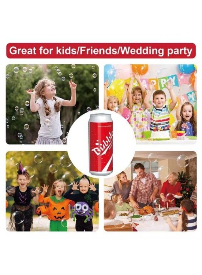 Automatic Cola Can Bubble Machine for Kids –  3.7V Bubble Maker with 12 Bubble Outlets, One-Click Operation, 360° Leak-Proof Design, Purple LED Light, Outdoor Party & Garden Bubble Toy with Bubble Solution and Rechargeable Battery for Kids Ages 3+ - Image 3