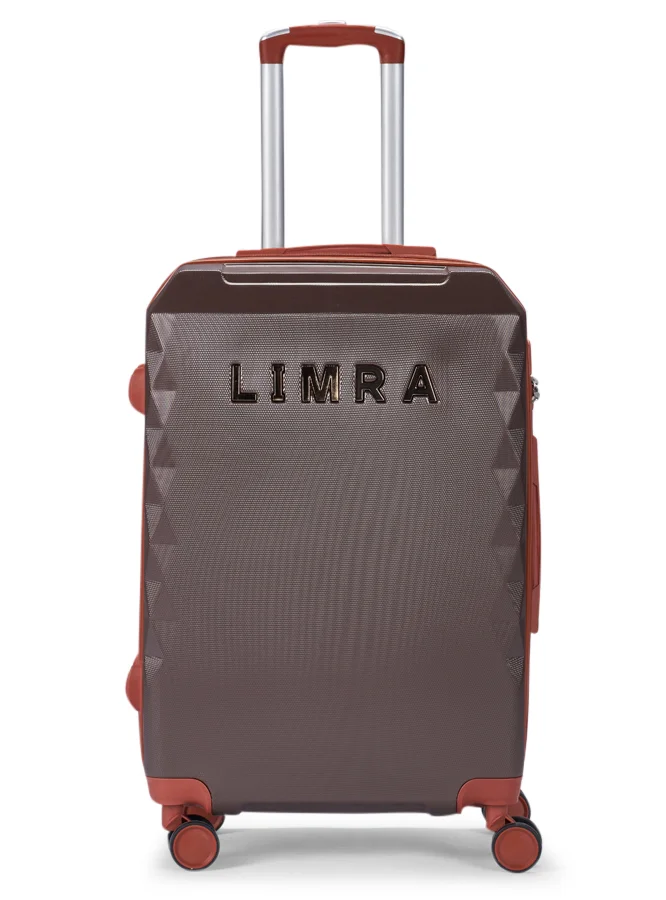 Limra Travel Luggage Set with 4 Spinner Wheels - 4-Piece Set (28, 24, 20, 12 Inches), Durable ABS Material, Color Brown