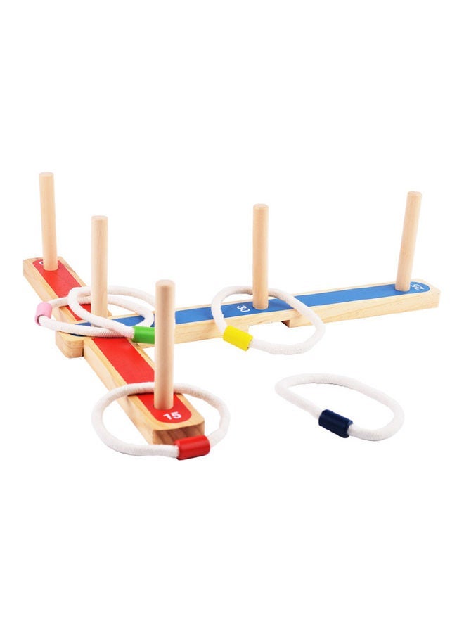 NIBEMINENT Wooden Platform Ring Throwing Game - Image 5