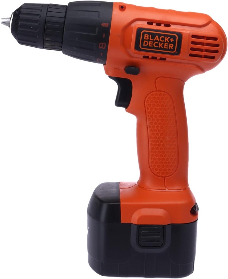 بلاك اند ديكر مثقاب لاسلكي ١٢ فولت، ١.٣ أمبير/ساعة، مزود بقابض ١٧، مع ١٠٠ ملحق في صندوق الأدوات، برتقالي/أسود - Cd12100Km-B5، ضمان لمدة عامين - Image 1