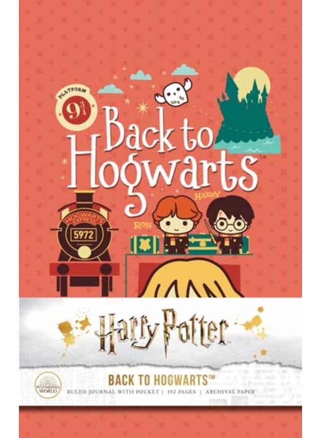 Harry Potter Back to Hogwarts Hardcover Ruled Journal - Hardback