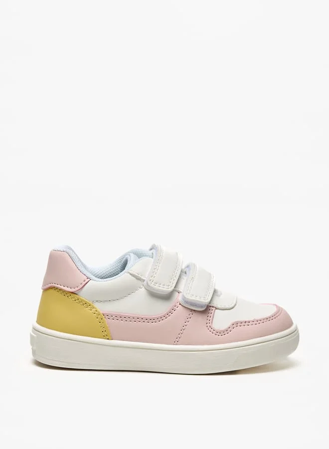 Barefeet Colourblock Lightweight Sneakers with Hook and Loop Closure