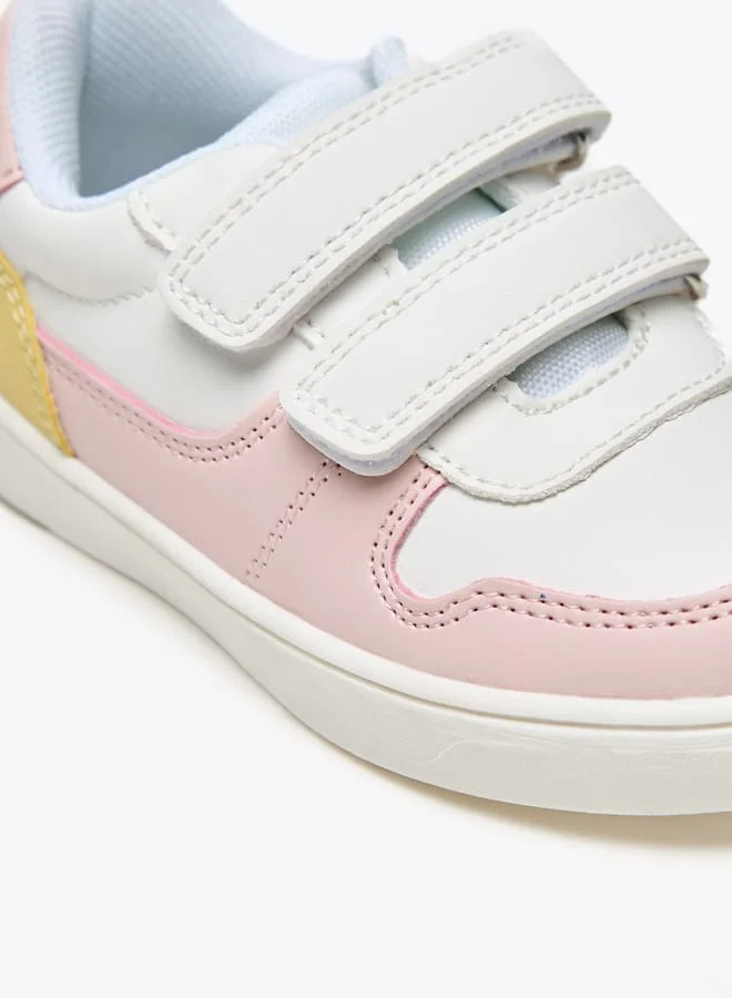 Barefeet Colourblock Lightweight Sneakers with Hook and Loop Closure