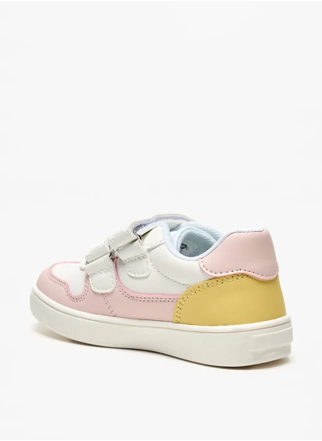 Barefeet Colourblock Lightweight Sneakers with Hook and Loop Closure