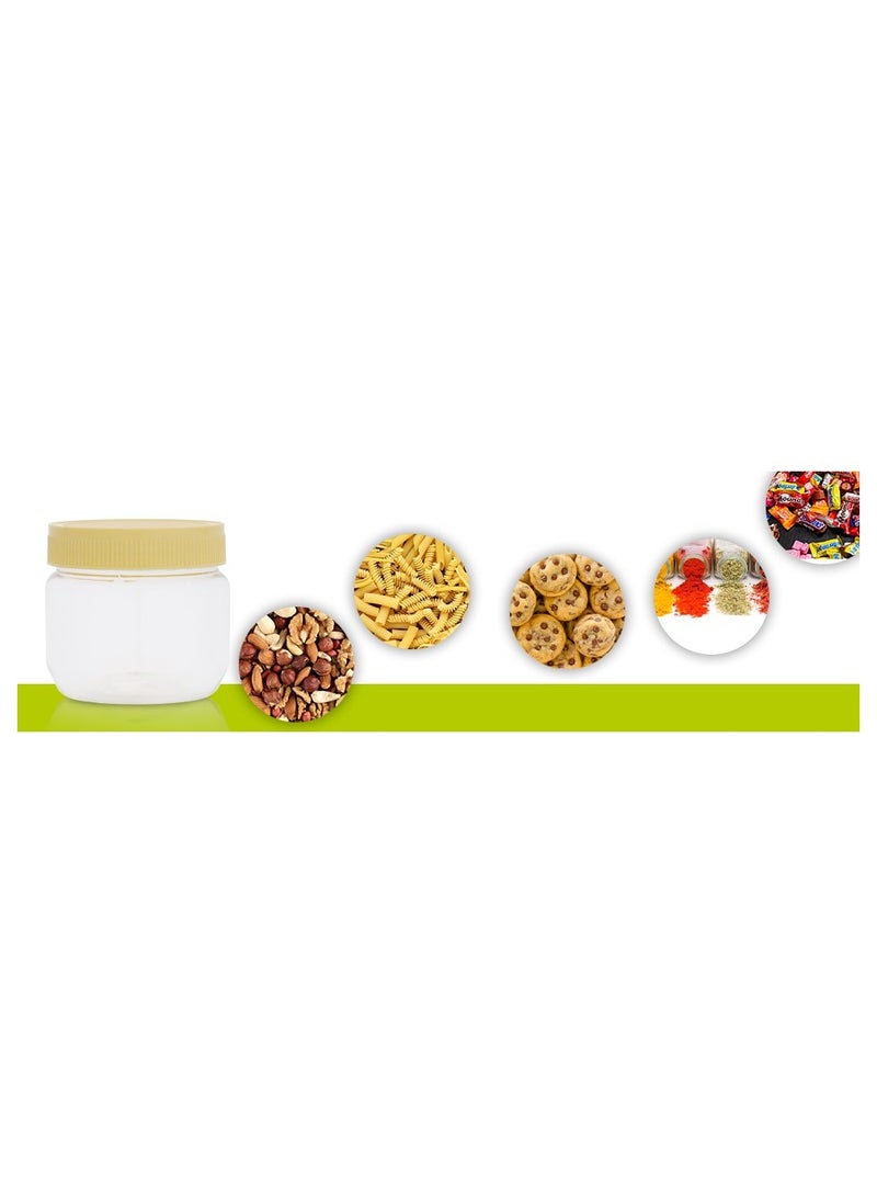 XPO Plastic Pet Transparent Jar 50ml 6 Pieces - Clear Container Kitchen Box  - Image 4