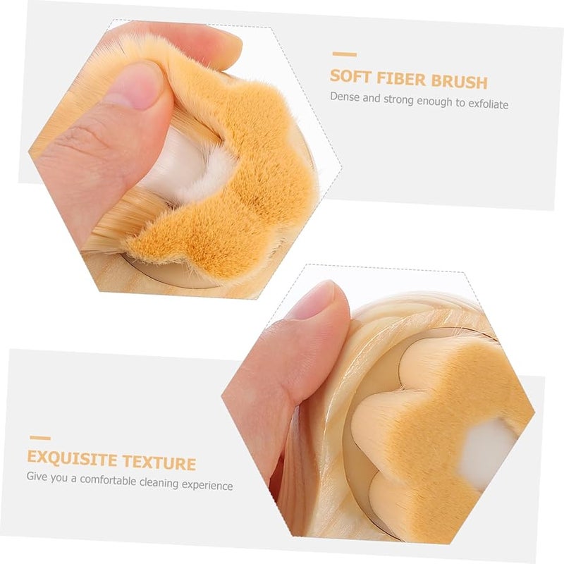 Portable Facial Cleansing Brush Soft Fiber for Daily Travel Gym Use - Image 2