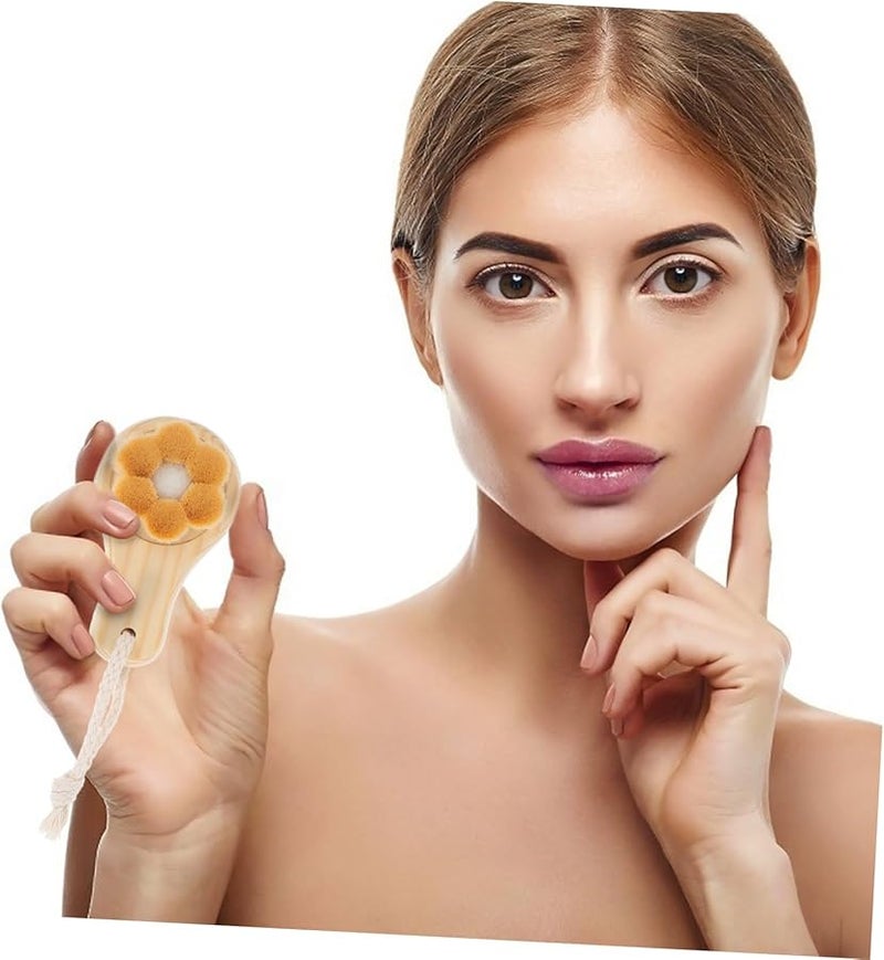 Portable Facial Cleansing Brush Soft Fiber for Daily Travel Gym Use - Image 4