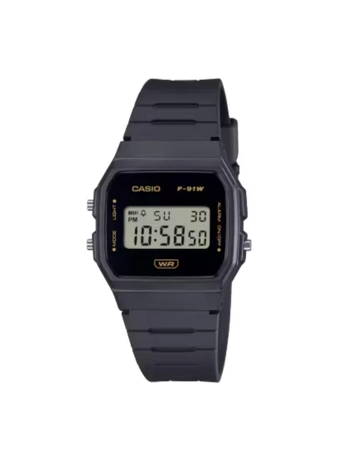 كاسيو Unisex Resin Digital Watch F-91WB-8ADF - 35.2 mm