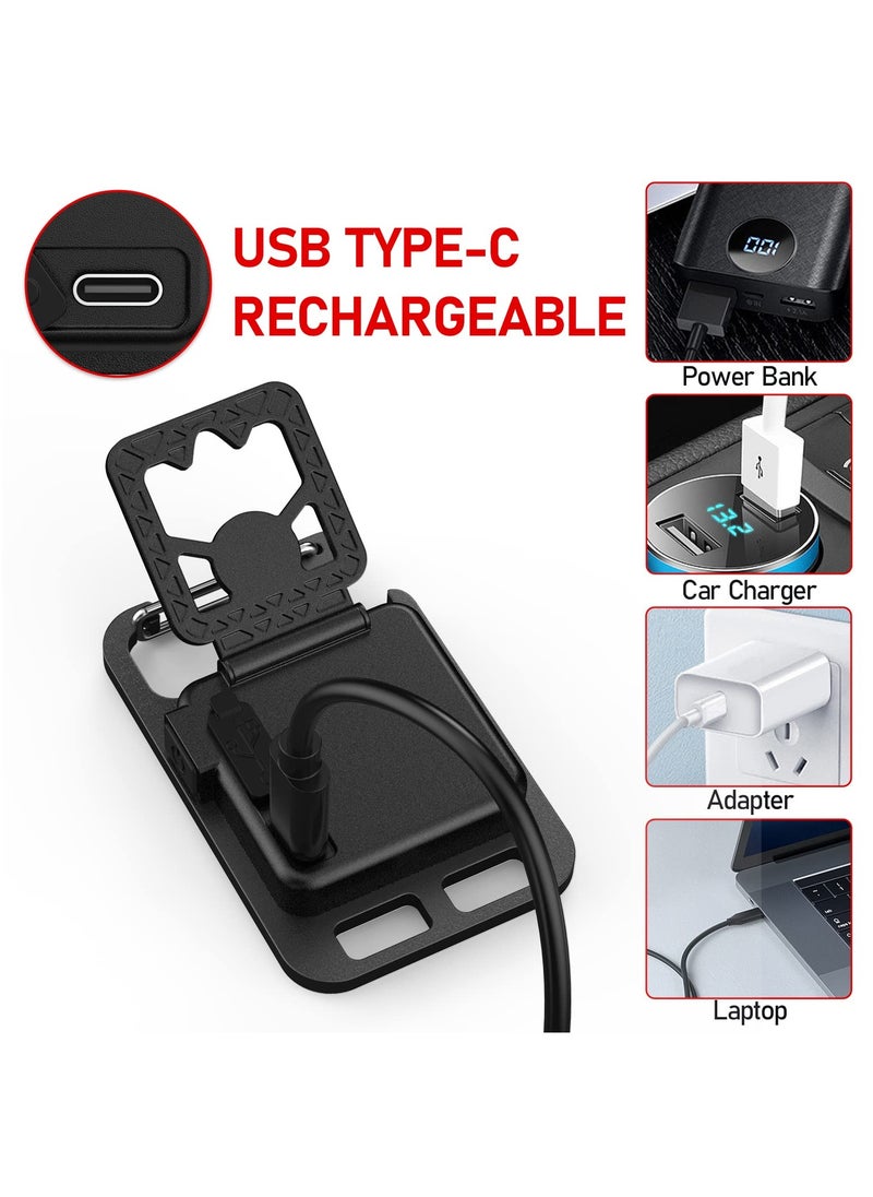 Generic - Compact Rechargeable COB Keychain Light with Magnetic Base, 4 Modes, Foldable Bracket, and Bottle Opener - Ideal Emergency Flashlight for Night Fishing, Camping, and Walking. - Image 1