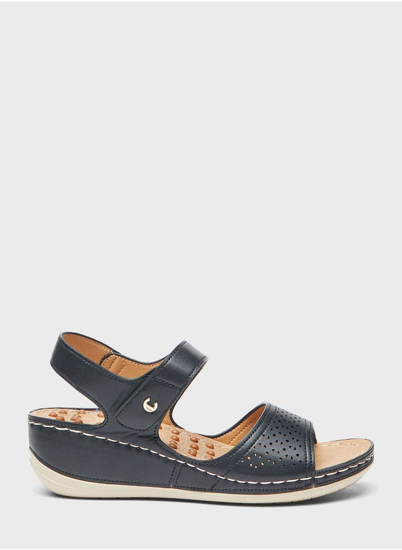 Le Confort - Multi Strap Wedge Sandals - Image 1