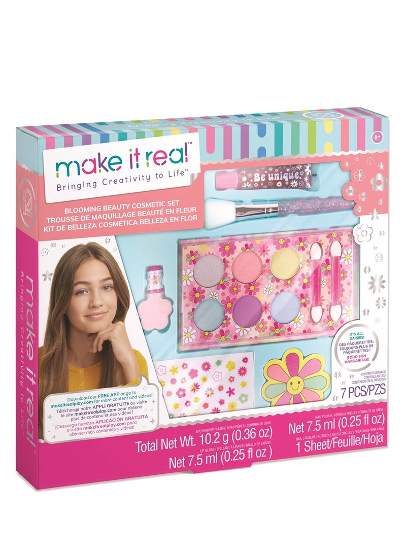 Make It Real Make it Real Blooming Beauty Cosmetic Set 7pcs for Ages 8+  - Image 1