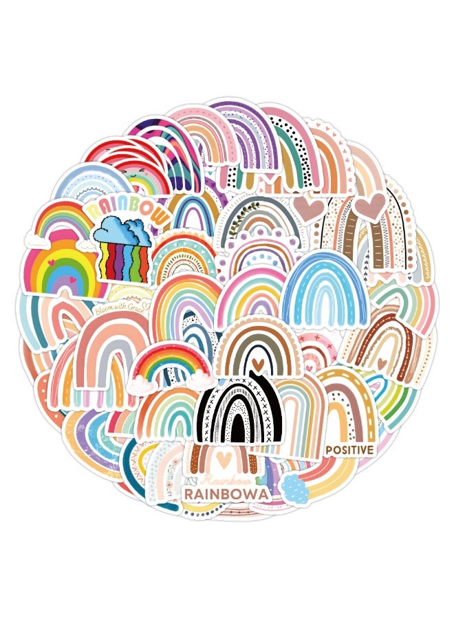 NIBEMINENT 60 Pcs Color Deco Kit Waterproof Stickers, High Definition Printing Bright Colors, Suitable for Laptop Skateboard Luggage Water Bottle Guitar DIY - Image 1