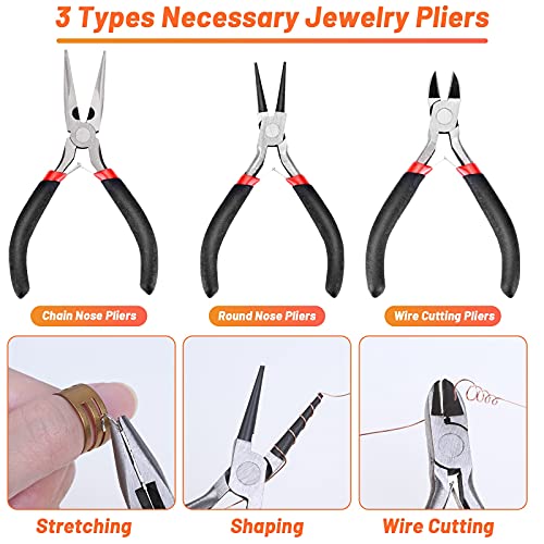 Audab Jewelry Wire Wrapping Jewelry Making Supplies Kit, Ring Sizer Measuring Tools Kit with Tools, Ring Craft Wires, Jewelry Findings for Rings Repair - Image 5
