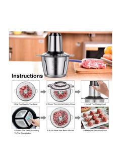 Food Chopper Electric Meat Grinder Machine Kitchen Aid,Mini Food