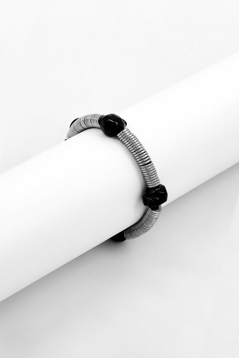 POLICE Men Stainless Steel Fashionable Bracelet, Silver - Image 1