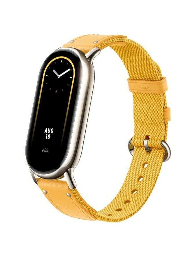 Xiaomi Band Braided Strap Compatible With Band 8 BHR7305GL, Yellow - Image 5