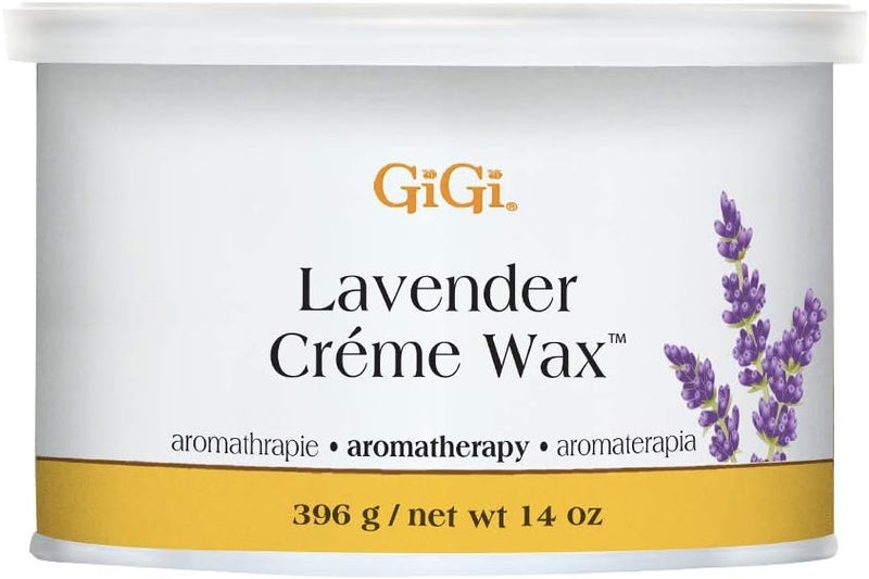 GiGi Lavender Crème Wax - Aromatherapy Hair Removal Wax for Sensitive Skin, 14 oz - Image 1