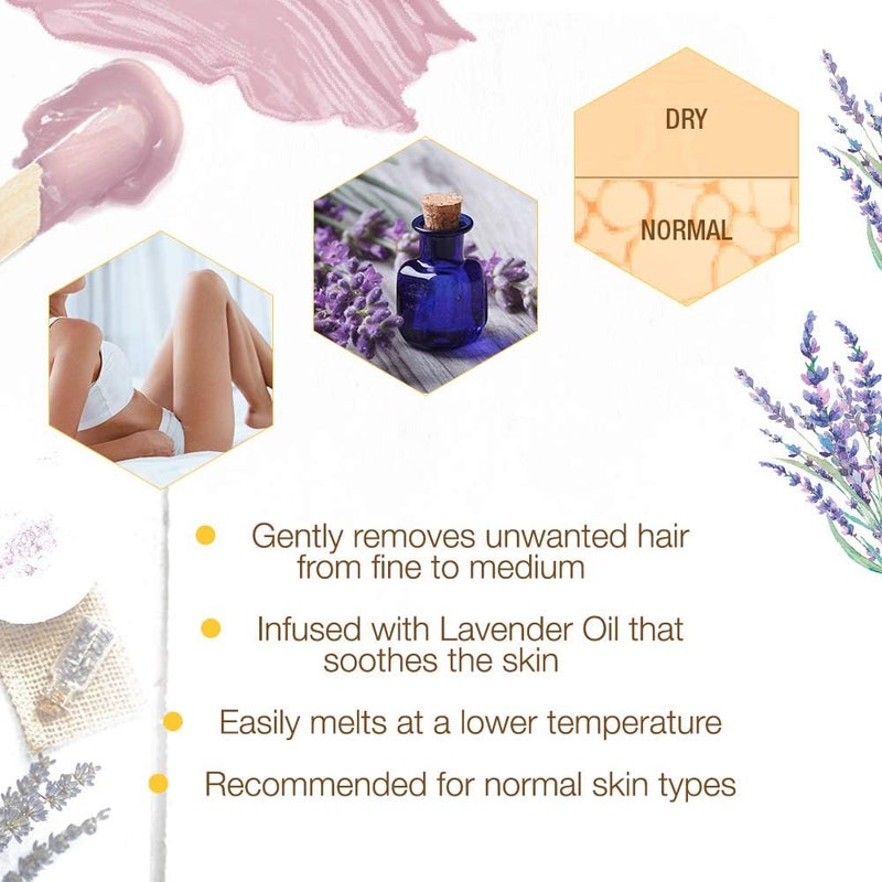 GiGi Lavender Crème Wax - Aromatherapy Hair Removal Wax for Sensitive Skin, 14 oz - Image 3
