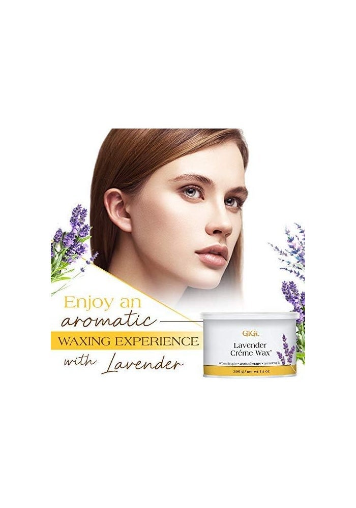 GiGi Lavender Crème Wax - Aromatherapy Hair Removal Wax for Sensitive Skin, 14 oz - Image 2