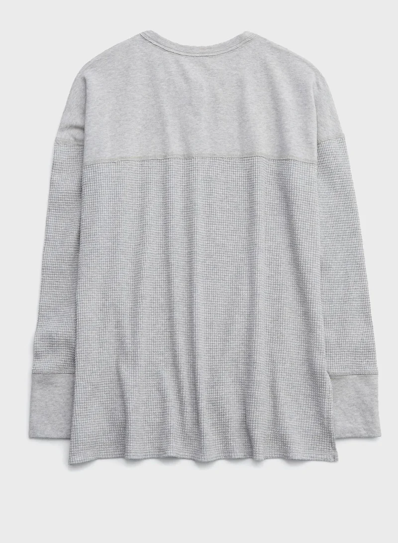 Aerie Waffle Henley T-Shirt