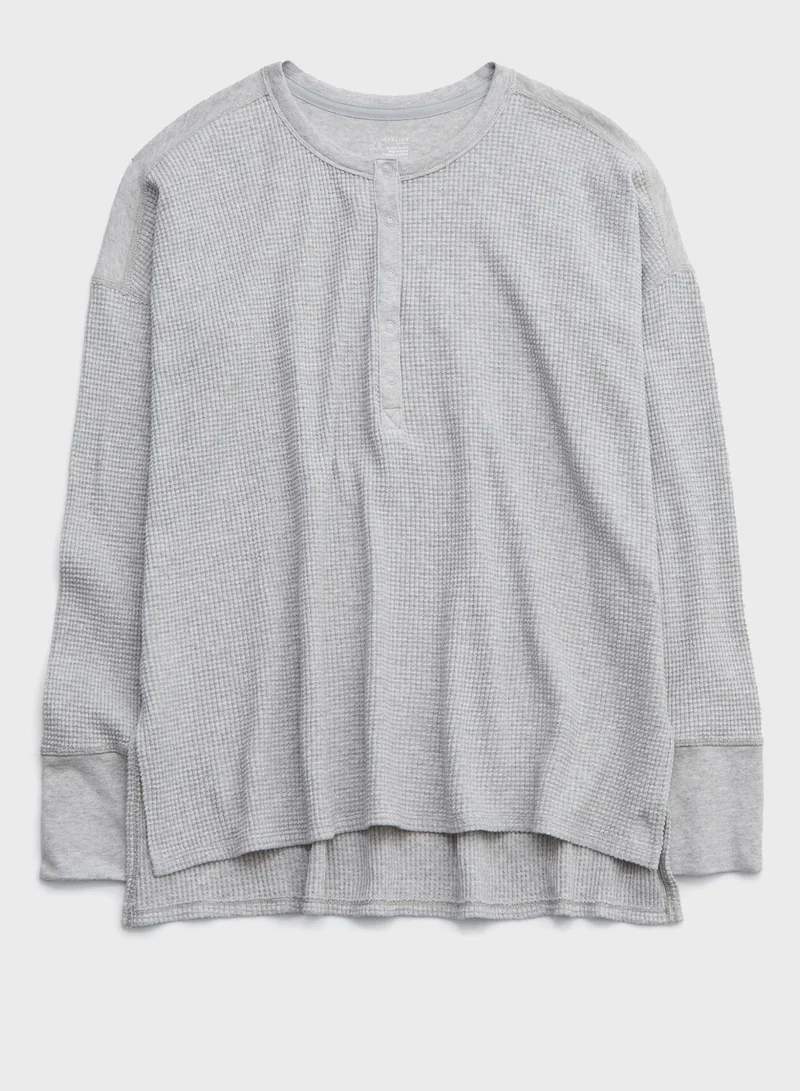 Aerie Waffle Henley T-Shirt