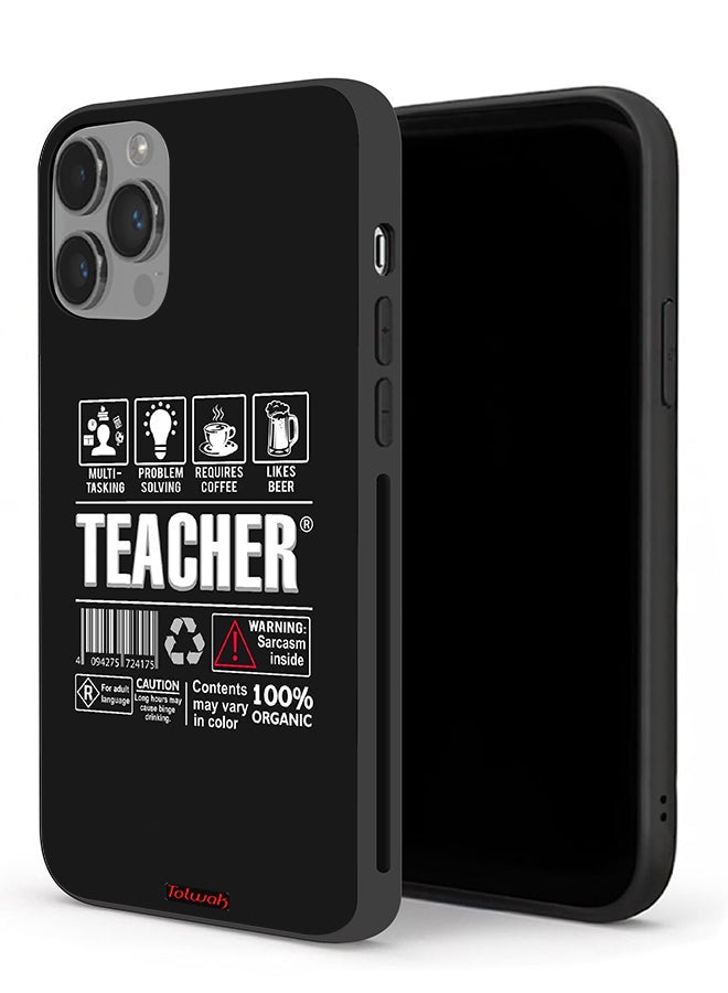Tolwak Apple iPhone 14 Pro Protective Case Teacher Sticker - Image 1